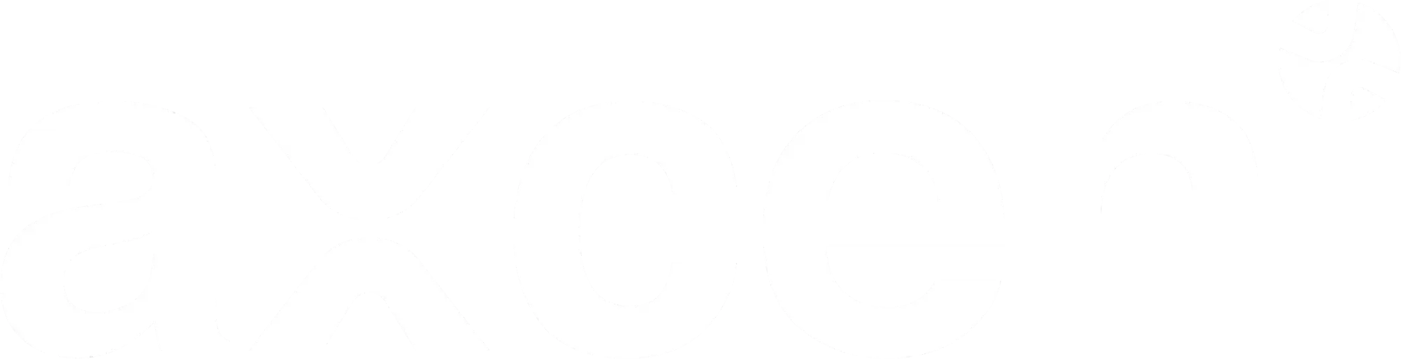 axcen logo full white